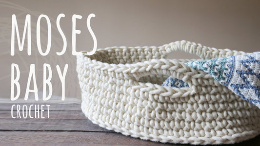 Unique Baby Shower Gift Ideas: Handmade Crochet Baby Moses Baskets