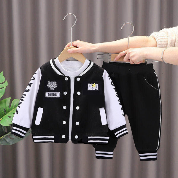 2023 New Kids Baseball Clothing Sets Boys Girls Casual Sports Suit
