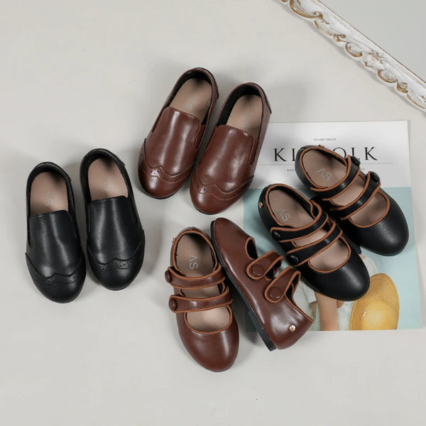 AS New Kids Shoes Children Leather Shoes Baby Girls Shoes Toddler