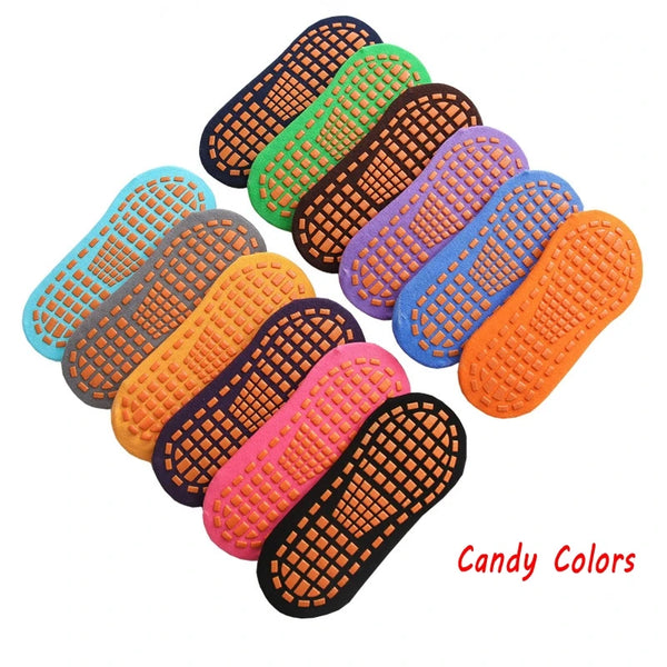 10 Pairs Kids Adults Anti-Slip Socks Parent-Child Trampoline Sock