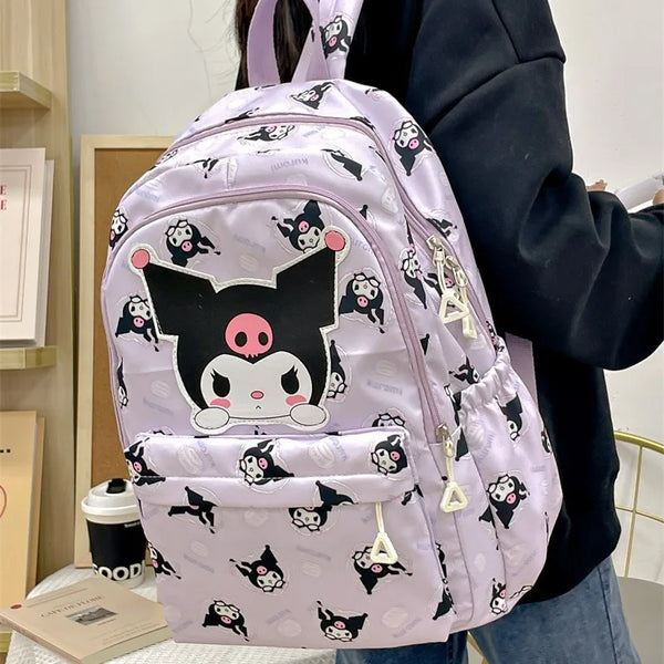 Sanrio Backpack Anime Kuromi Cinnamoroll My Melody Student Bag Large