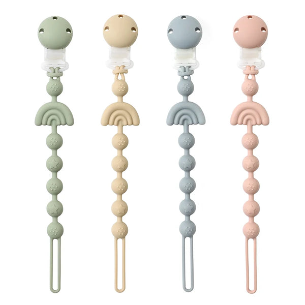 Baby Silicone Pacifier Chain Clip Dummy Nipples Holder Clips BPA Free
