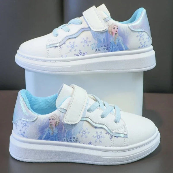 Disney Kids Girls Shoes 2024 New Children Sneakers Girls Elsa Frozen
