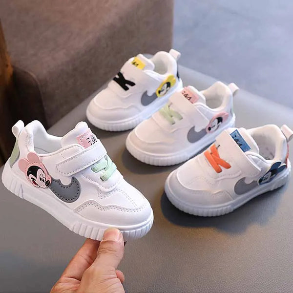 Disney Mickey Mouse Baby Trend Casual Shoes Girls Little White Shoes