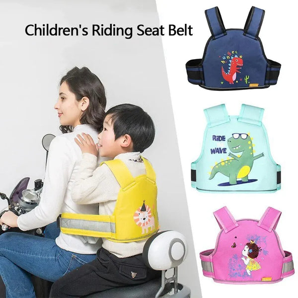 Children's Seat Belt Electric Car Cycling Strap Motorcycle Protection