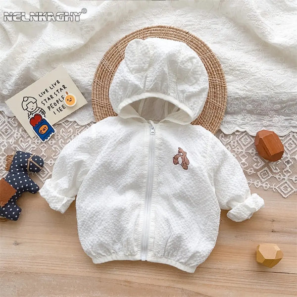 Baby Girls Boys Sun Protection Coat - Cute Infant Outerwear for