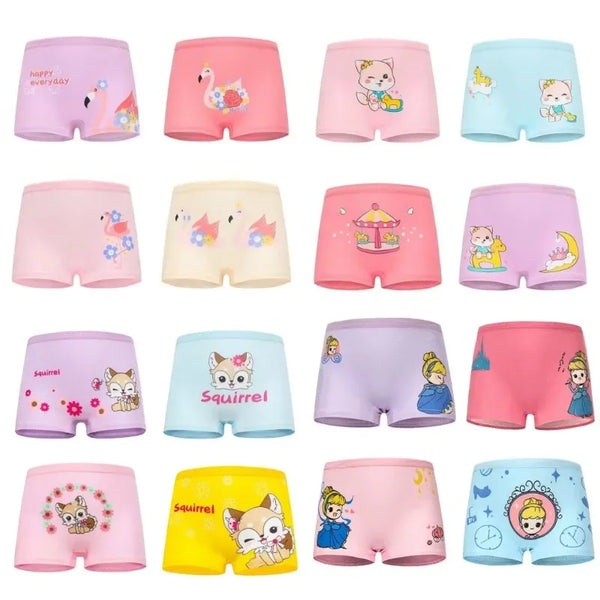 10PC Baby Girls Panties Cotton Soft Cartoon Child Underwear for Girls