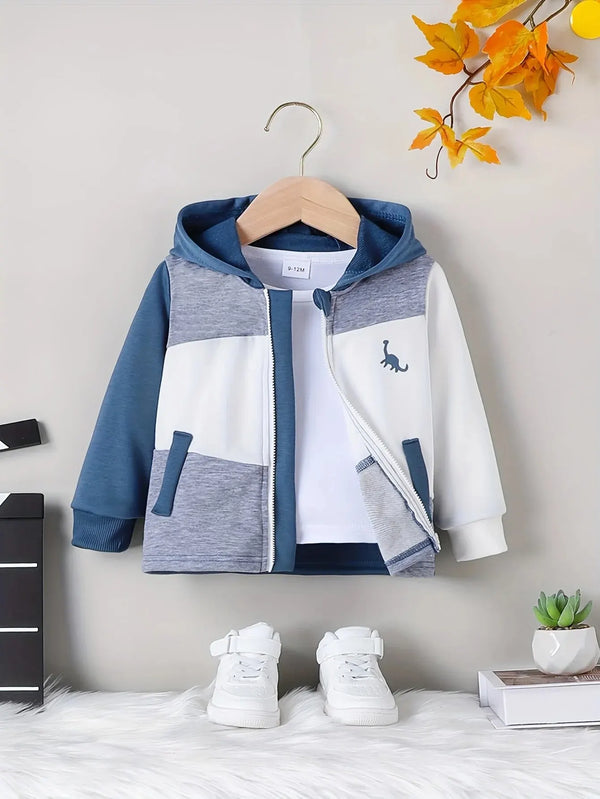 Spring and Autumn Baby Boy Casual Sports Patchwork Little Dinosaur