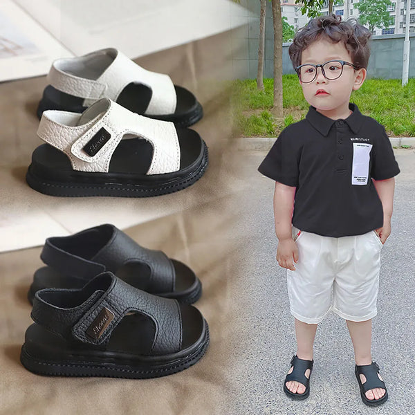 Summer Beach Sandals For Boys Korean Style 2024 Fashion Children