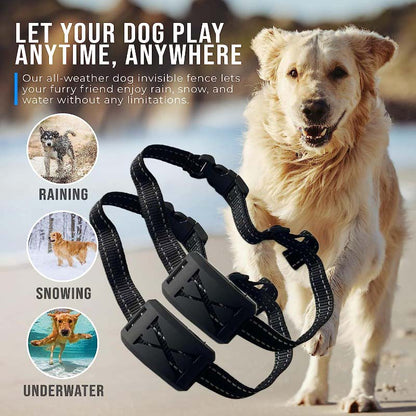 Invisible dog fence with waterproof construction