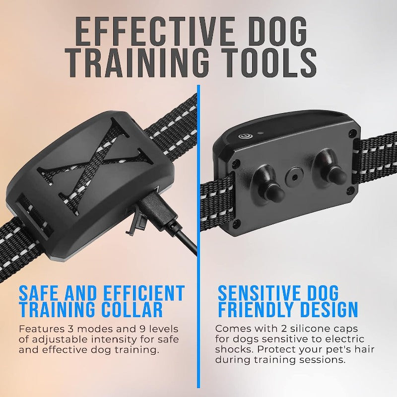Wireless Dog fence with collar transmitter and dog training tools