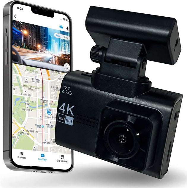WIFI dashcam with dual cameras and GPS system